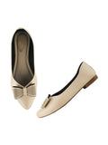 Shoetopia Oversized Bow Detailed Beige Belly For Women & Girls-Eu38,Beige,5,B0D4JVJBQ2