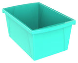 Storex 5.5 Gallon (21L) Classroom Storage Bin, Teal