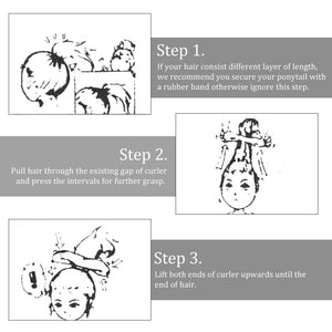 TOVOT 6PCS Magic Bun Maker 2 Sizes Bun maker for Hair Sponge Hair Donut Makers Hair Accessories (Black)