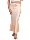 NYKD Everyday Saree Petticoat for Women - Shapewear with Drawstring, Side Slit, Mermaid Cut - Saree Shapewear, NYOE01, GOLD, L, 