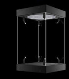 Phicen 1/6 Action Figure Display Box LED Spotlight with Rotating Base (Black, Internal Height 20CM)