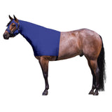UltraFlex Horse Sleazy Slickers | Horse Protection Slinky | Dirt & Dust Defense | Full Zip Hood (Forelock Saver) | Navy, Medium