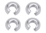 200pcs Crimp Bead Knot Cover End Caps 6mm (0.24 Inch) Crimp Cover Sterling Silver Plated Copper Brass for DIY Craft Jewelry Maki
