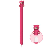 NIUTRENDZ Cute Bear Apple Pencil Case for Apple Pencil Pro and 2nd Generation Silicone Protective Cover Sleeve Skin Accessories