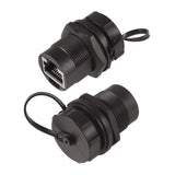 UMLIFE 2PCS Ethernet LAN Cable Connector CAT5/5e/6 RJ45-8P Shielded Industrial Panel Mount Bulkhead Feed Thru Coupler with Water