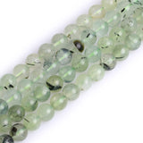 GEM-insid Prehnite Gemstone Loose Beads Natural Energy Power Beads for Jewelry Making 8mm Round 15