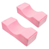 myaokue-up Eyelash Extension Velvet Lash Pillow Beauty Salon Memory Foam Neck Pillow for Lash Extension Grafting Make Up (2pack 