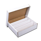 GRAND ORANGE 4 ROW 3200 Count Trading Card Storage Box, Sports & Trading Card Storag, Monster Shoe Box Card Storage Box