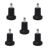 5PCS High Profile Bell Glides 2.5 Replacement Office Desk Chair or Stool Swivel Caster Wheels,Easy Conversion from Wheeled Caste