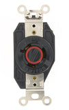 Leviton 2380 20Amp, 480Volt 3PY, Flush Mounting Locking Receptacle, Industrial Grade, NonGrounding, Black