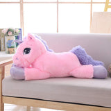 Lanmore 24 Big Unicorn Stuffed Animal, Giant Animal Plush Pillow Unicorn Body Hugging Pillow for Girls, Gift for Christmas Bir