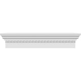 Endurathane Traditional Crosshead w/Egg & Dart Trim, 135 Bottom Width x 141 1/4 Top Width x 9H x 1P, Factory Primed