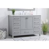 Elegant Kitchen And Bath 48 Inch Single Bathroom Vanity Cabinet - Gray