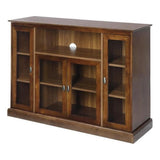 Convenience Concepts Summit Highboy 60 inch TV Stand with Storage Cabinets and Shelves, Dark Walnut