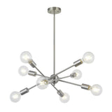 8 Lights Modern Sputnik Chandelier Lighting with Adjustable Arms Mid Century Pendant Light Vintage Industrial Ceiling Light Fixt