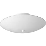 14-1/2 Round Glass Three-Light Close-to-Ceiling