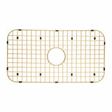 Starstar Sinks Protector Matte Gold 304 Stainless Steel Kitchen Sink Bottom Grid, Rack (26 L x 14-3/8 W)