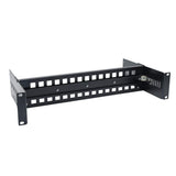 19inch Rackmount Din Rail kit High Strength Aluminum Alloy Adjustable Rack Mount Din Rail Shelf for Industrial Media Converters 
