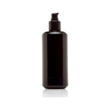 Infinity Jars 200 Ml (6.8 fl oz) Refillable Ultraviolet Black Glass Pump Bottles Leak-Proof Travel Containers for Toner, Sanitiz
