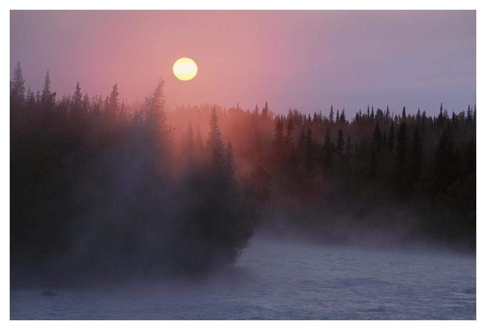 Sunrise Over Kasilof River, Kasilof, Alaska-Paper Art-50,,X34,,