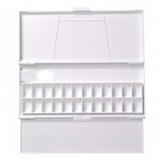 HEAVENGLOW Flip Lid Trifold Paint Palette Foldable Folding Palette Case Thick ABS Portable Watercolor Box Easy to Carry for Stud