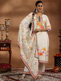 Libas Women'S Cotton Blend Kurta Set (48732_Off White Off White 2Xl