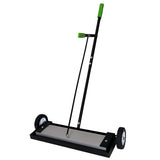 Grip 24 Magnetic Sweeper With Wheels With Lever Release 30 lb Capacity Easy Cleanup of Workshop, Garage, Construction