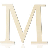 Large Wooden Letters 12 Inch Paintable Wood Letter M for Wall Decor, 1/5 Inch Thick Wooden Alphabet Letters Cutouts for DIY Craf