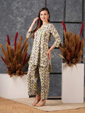 Gosriki Women'S Cotton Blend Printed Ethnic Co-Ord Set (Ays Grey-Gs_M_Grey_Medium),Grey,,B0D579CB2H