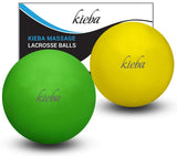 Kieba Massage Lacrosse Balls for Myofascial Release, Trigger Point Therapy, Muscle Knots, and Yoga Therapy. Set of 2 Firm Balls 