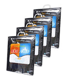 Take Away Hot And Cold Medium Bag For Food Storage, Portable Plastic Reusable Thermal Pack Of 4 Aluminium Foil (3 Layer Protecti