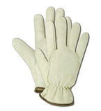 MAGID B6547E RoadMaster Unlined Grain Leather Driver Glove with Wing Thumb, Work, 2X-Large, Tan (24 Pair)