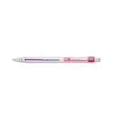 Pilot Better Retractable Ballpoint Pens, Medium Point, 1.0 mm, Crystal Barrel, Red Ink, Pack Of 12