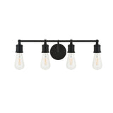 Elegant Lighting Living District Indoor Modern Home Decorative Bright Ceiling Serif 4 Light Black Wall Sconce