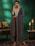 Libas Women'S Silk Blend Kurta Set (49140_Black