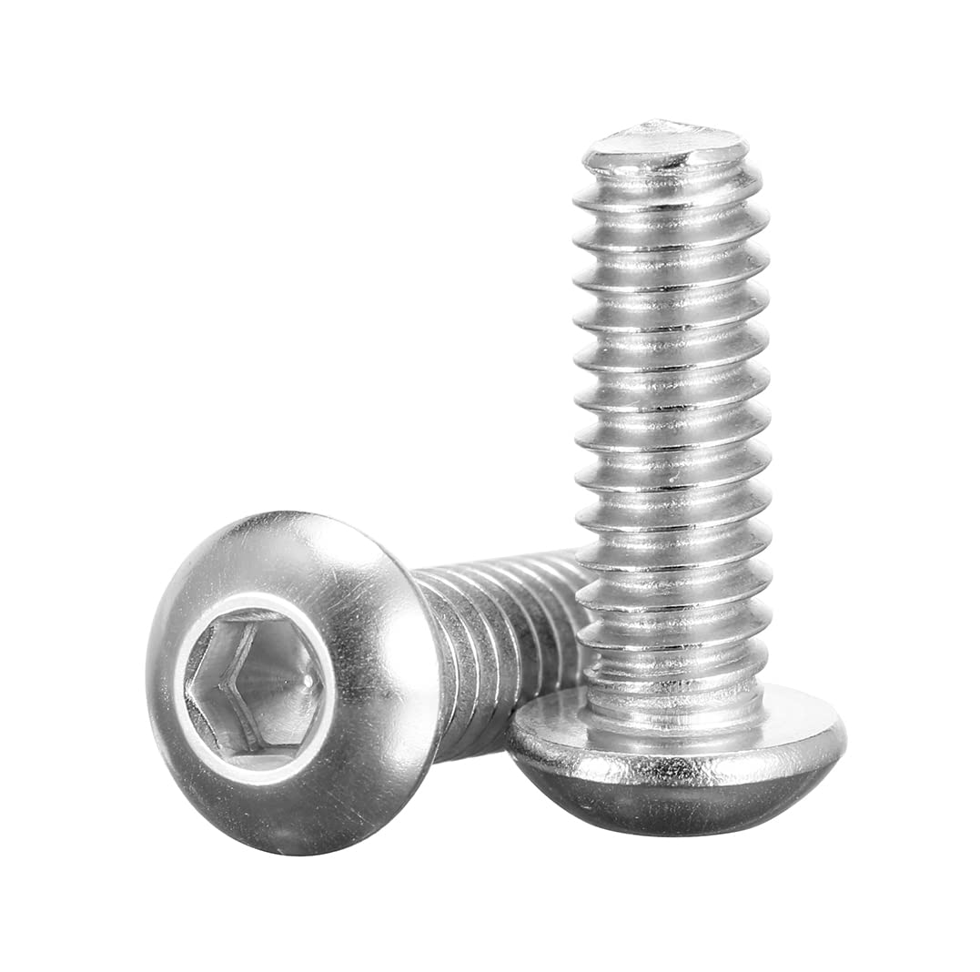 1/4-20 x 3/4 Socket Head Cap Screws Bolts,Stainless Steel 18-8 (304),Allen Socket Drive,Fully Threaded,25 PCS