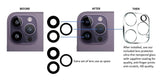 2X Set/6 PCS Back Rear Camera Lens Glass Replacement Kit with Adhesive Pre-Installed Fit for iPhone 13 Pro / 13 Pro Max + Repair