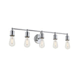 Living District Indoor Modern Home Decorative Bright Ceiling Serif 5 Light Chrome Wall Sconce