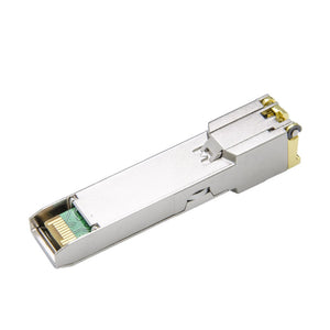 10Pack 1.25G SFP-T Transceiver, 1000Base-T Gigabit SFP Copper RJ45 Module for Ubiquiti UF-RJ45-1G, Mikrotik, D-Link, Supermicro,