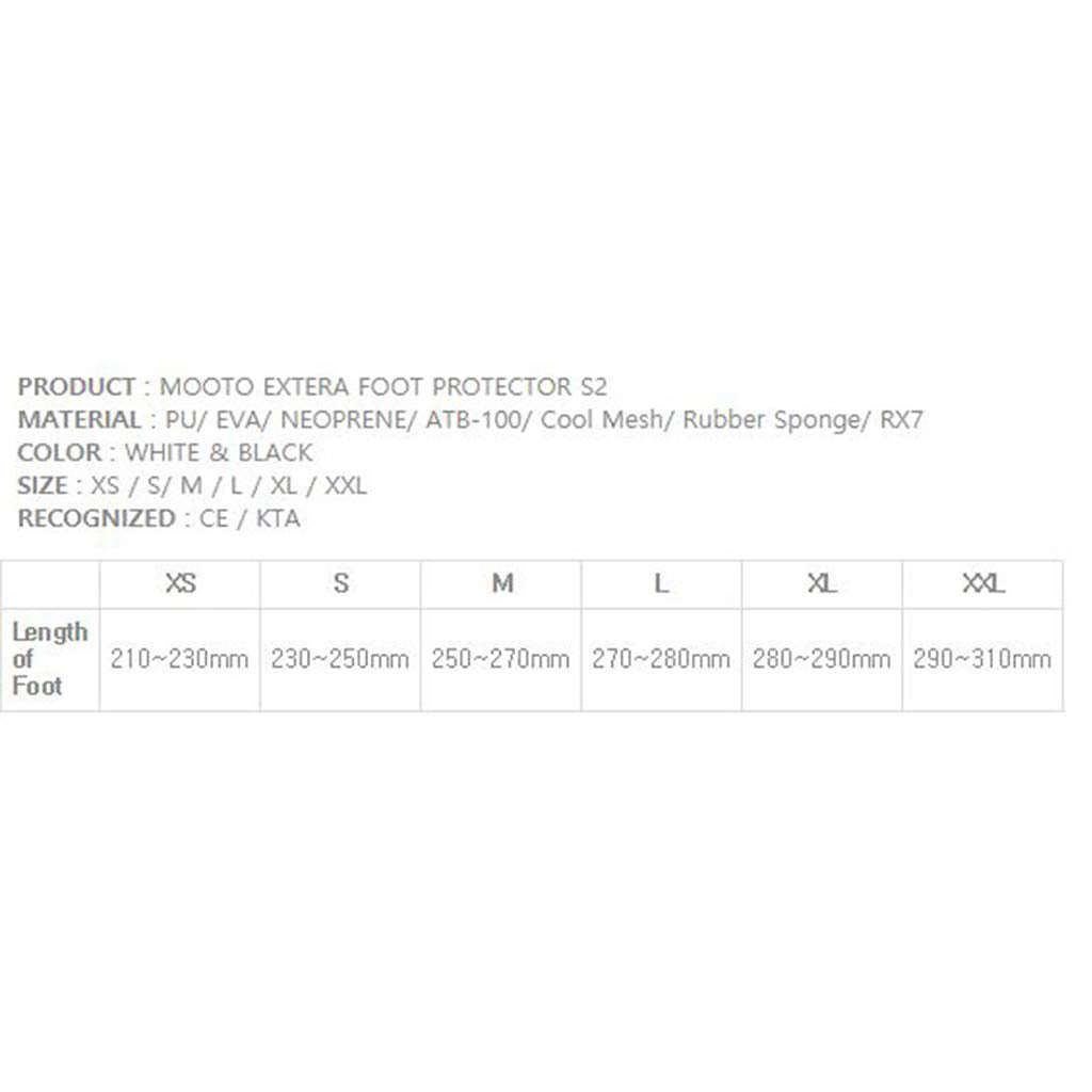 MOOTO EXTERA Foot Protector Season2 Foot Gear KTA Approved XXS to XL (4.M)