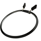 Premium Quality, Metal Spring Tension Embroidery Hoops, Cross Stich Hoop, Darning Hoops, Embroidery Tension Shed (Black, Medium)