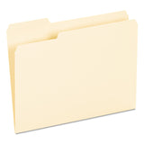 Universal UNV12213 1/3Cut Assorted Tab Interior File Folders Letter Size, Manila (100/Box)
