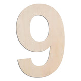 MGTECH 12 Inch Large Wooden Number 9, 1/4 in Thick Big Wood Number for Crafts and Wall Decor