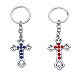 Blessings Cross Stone Multicolour 9.8Cm Set Of 2 Keychain