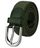 Veteran WomenS MenS Unisex Stretchable Canvas Cotton Green Belt Free Size (Elastic BeltInvt123)