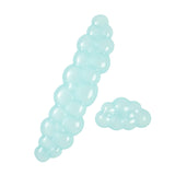 Gel Keyboard and Mouse Wrist Rest Set - Clear Cloud Wrist Rest for Computer Keyboard 60%/68%/75%, Comfort & Support for Typing a