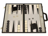 Middleton Games Deluxe Backgammon Board Set - (Black Attache Case) - 15x10