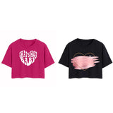 Toplot Tops For Women || Western Tops For Woman Stylish || Crop T-Shirt Western Pack Of 2 (Combo-Top-5256-Pnk-Blk-L),Pink-Black,,B0F6NJTV78