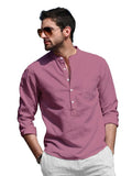 Be Active Men'S Solid Regular (Rf0003 4-S_Pink S)