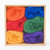 Woolpets, Wool Roving 6Pack Set, Rainbow Colors, 1.5 oz Bag, 5109, 907170051095